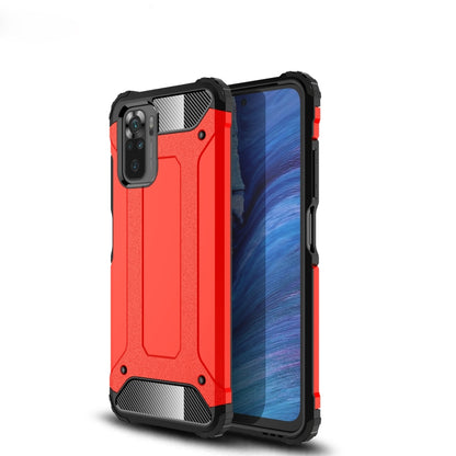 Magic Armor TPU+PC phone case, red rugged shell with black camera bezel