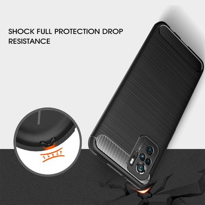 Black brushed TPU smartphone case with textured side grip and camera cutout
