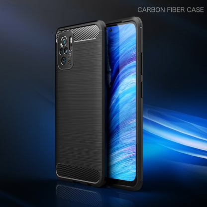 Dark carbon fiber TPU smartphone case with brushed back and camera cutout