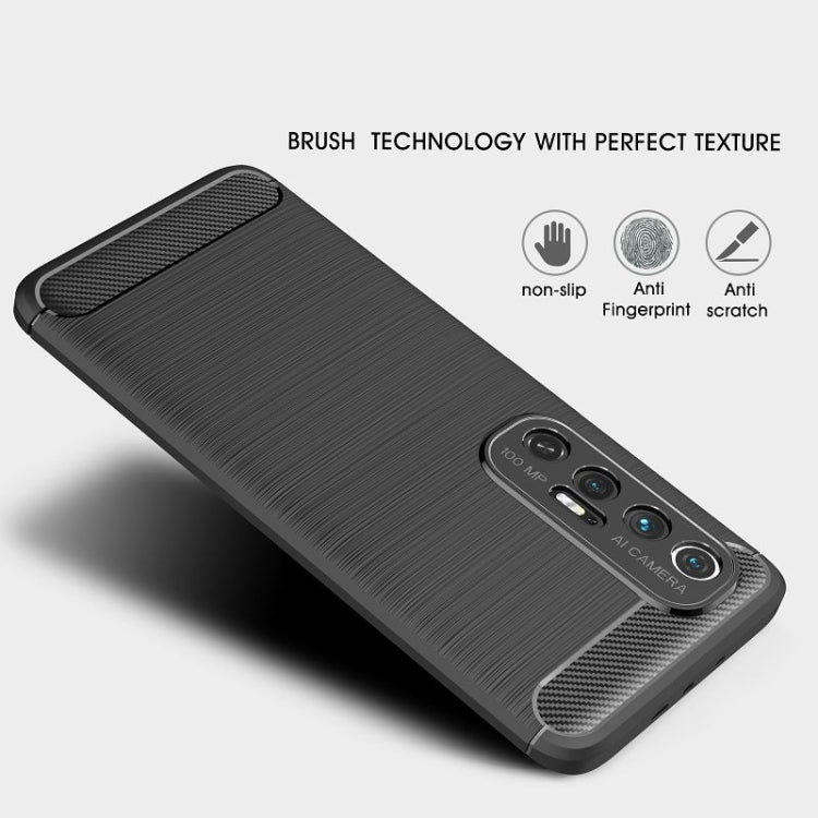 Black brushed texture TPU phone case with raised camera ring and grip accents