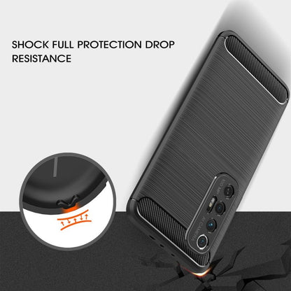 Black brushed TPU phone case with rugged edge protection and raised camera area
