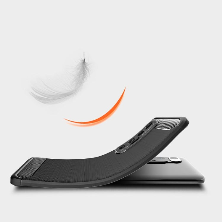 Black TPU phone case with curved lip and textured top for better grip