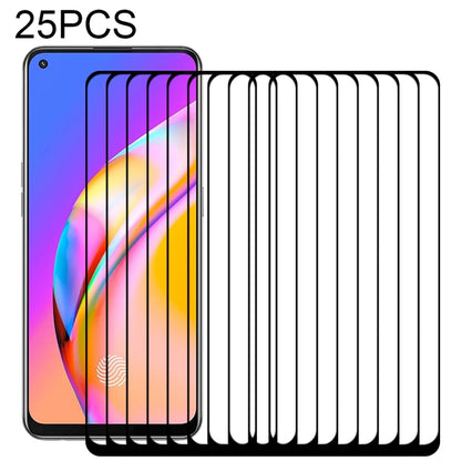 25 PCS full-glue tempered glass screen protectors, full coverage, black border