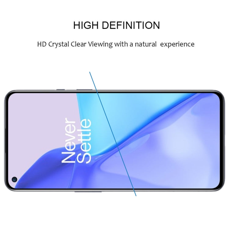 Clear tempered glass screen protector covering phone display