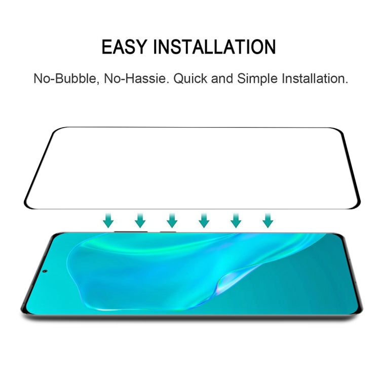 Easy-install tempered glass screen protector film with bubble-free application