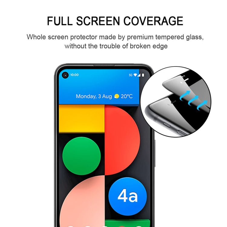 Full-cover tempered glass screen protector with edge-to-edge coverage detail
