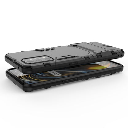 Black shockproof TPU phone case with holder standing for landscape viewing