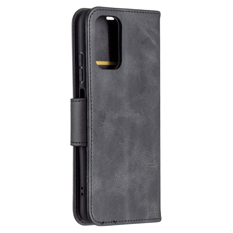 Textured flip phone wallet case with card slot and side cutouts, dark gray PU leather.