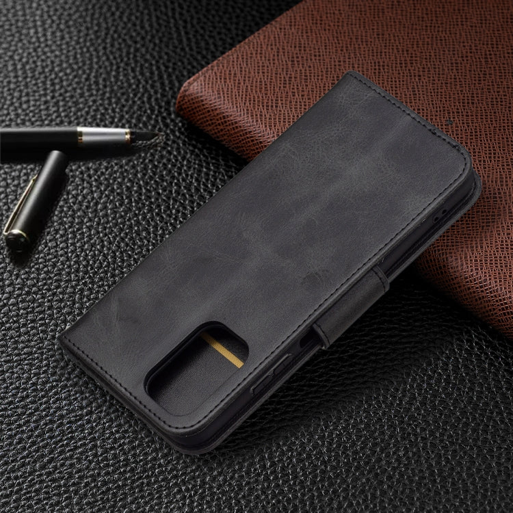 Slim flip phone wallet case with card slot cutout, textured dark gray PU leather.