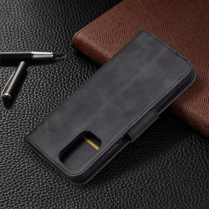 Slim flip phone wallet case with card slot cutout, textured dark gray PU leather.