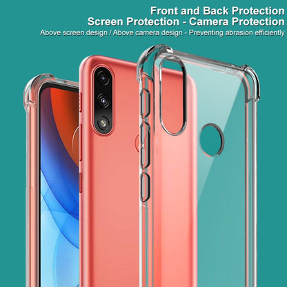 Transparent TPU phone case with screen and camera protection cutouts
