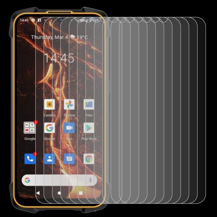 Set of tempered glass screen protectors with curved edges, non-full coverage