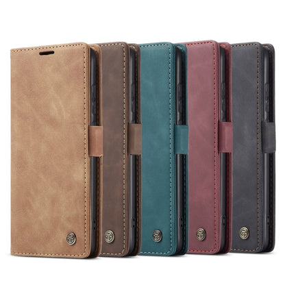Assorted leather flip phone cases in multiple colors, each with card slot