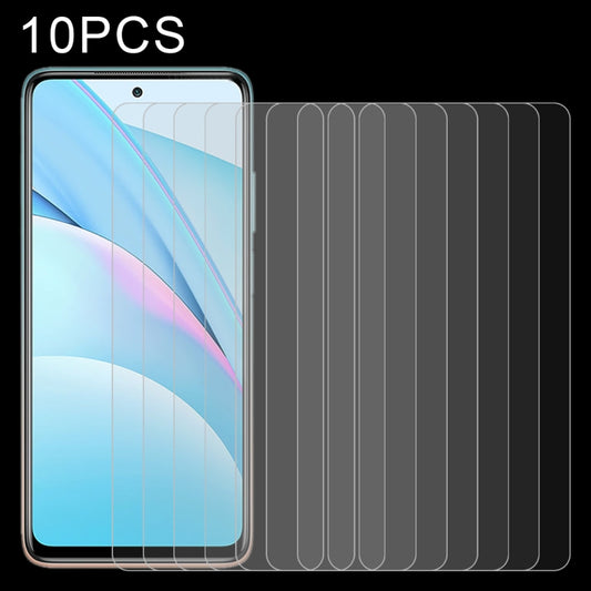 10-pack 2.5D tempered glass screen protectors for smartphone display, clear