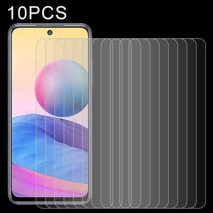 10-pack 2.5D tempered glass screen protectors for phone, rounded edge, clear