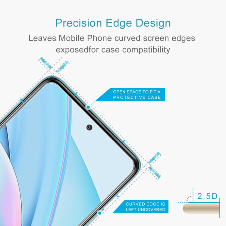 2.5D curved tempered glass screen protector edge design for smartphone screen fit