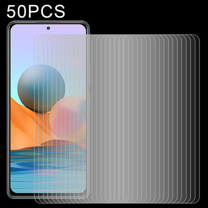 50-pack 2.5D tempered glass screen protector films, clear, ultra-thin