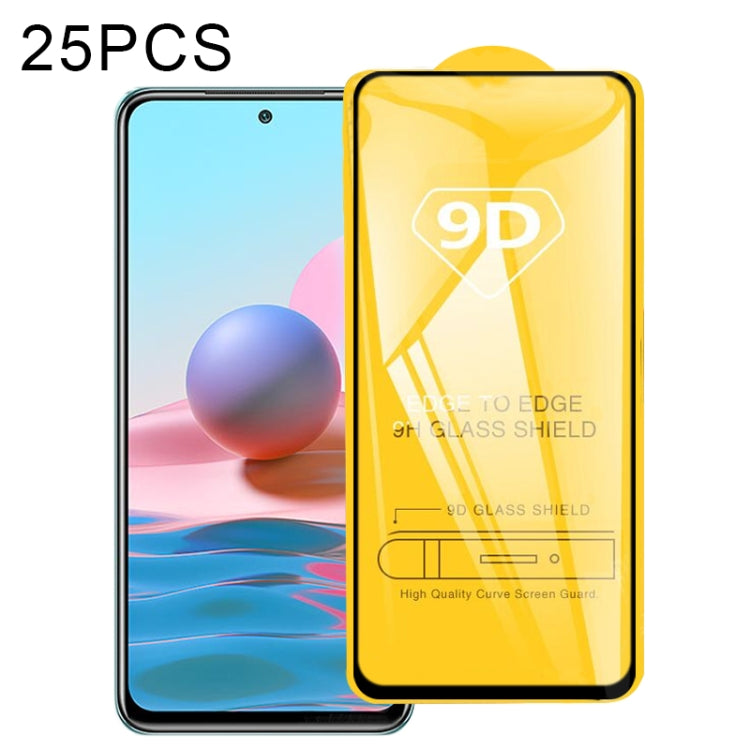 9D full-glue tempered glass screen protector, full-screen (25-pack)