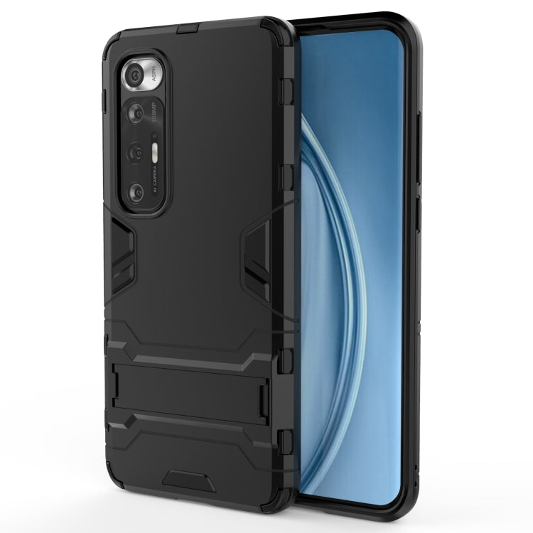 Black rugged shockproof phone case with reinforced corners and camera lens openings