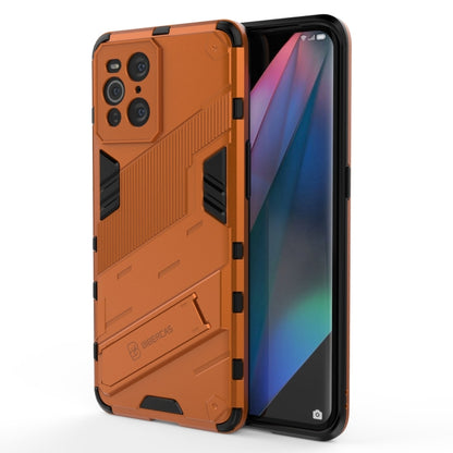 Rugged 2-in-1 phone case with TPU shockproof cover, orange with camera cutouts.