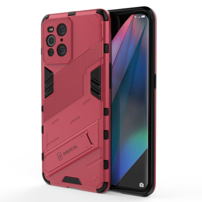 Rugged 2-in-1 phone case with TPU shockproof cover, maroon red with camera cutouts.
