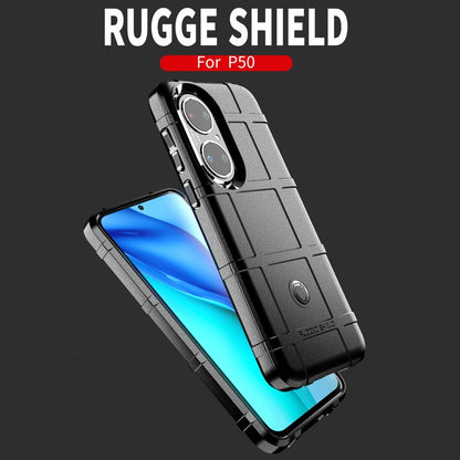 Rugged shockproof TPU phone case, gray textured armor with side buttons and camera cutouts