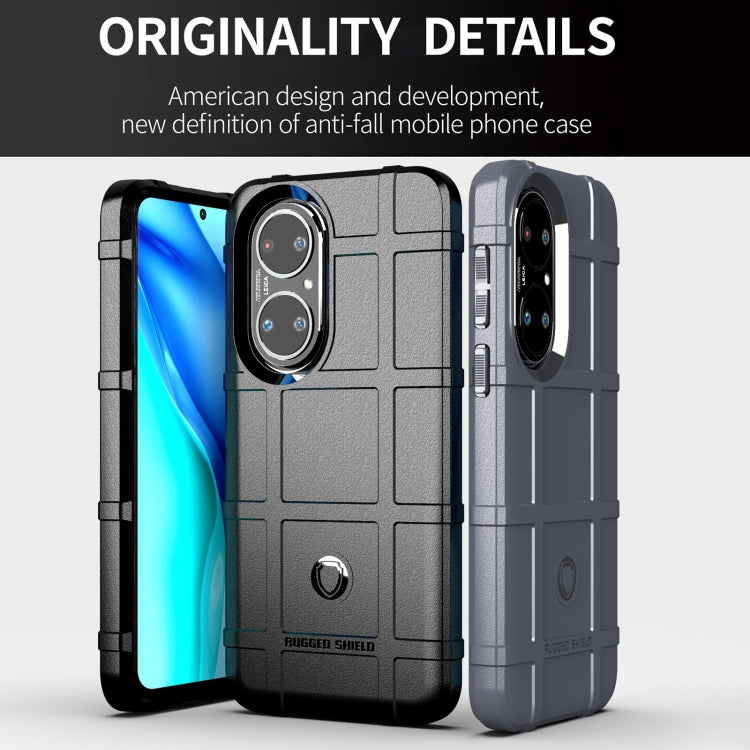 Rugged shockproof TPU phone case, gray textured armor with camera lens cutouts and screen lip