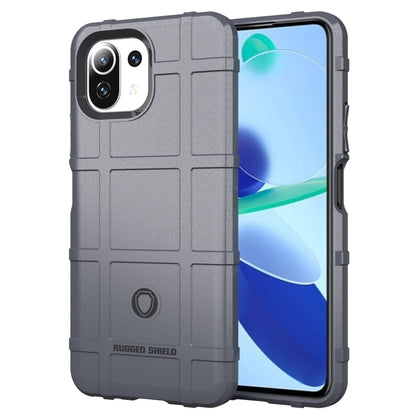 Shockproof rugged TPU phone case, full coverage, textured grip, grey