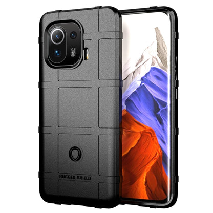 Shockproof rugged TPU phone case, full coverage, textured grip, black