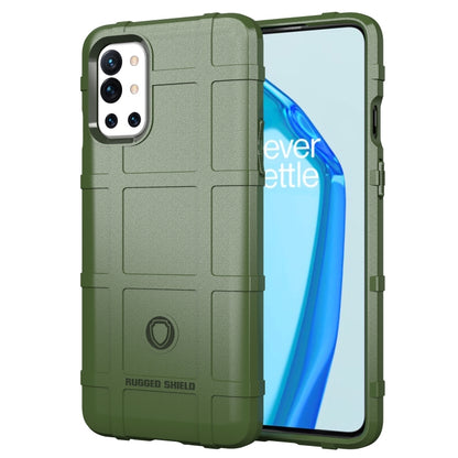 Full-coverage shockproof TPU phone case in green with rugged shield texture