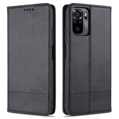 Magnetic flip leather phone case in dark black with card slots and precise camera cutout
