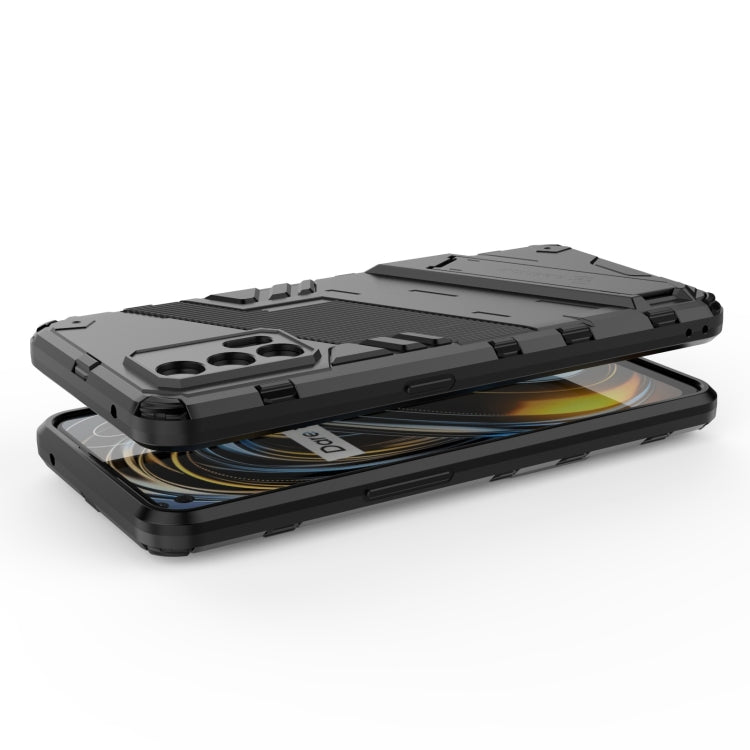 Black rugged phone case with screen-protecting lip and camera opening