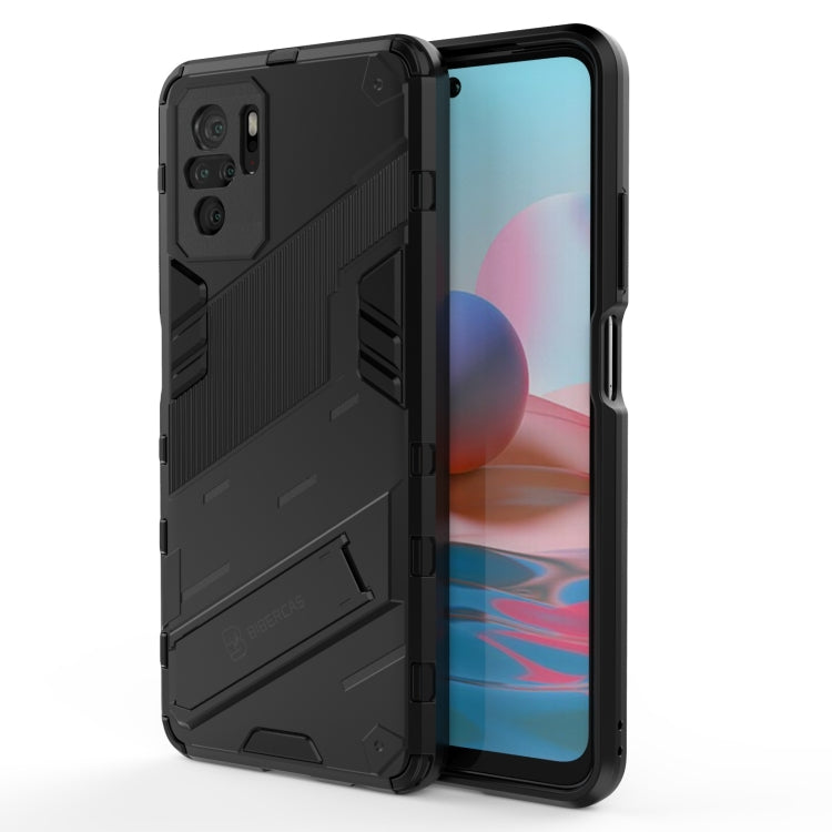 Black rugged phone case with TPU bumper edges and camera and port cutouts