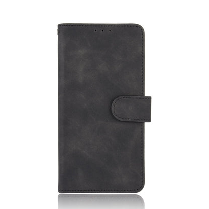 Black PU leather folio wallet phone case with snap magnetic flap