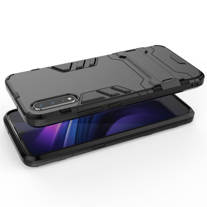 Rugged black shockproof phone case with raised edges and camera protection