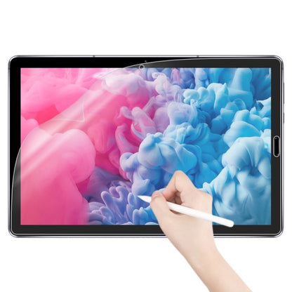 Matte paperfeel tablet screen protector film covering the screen with stylus