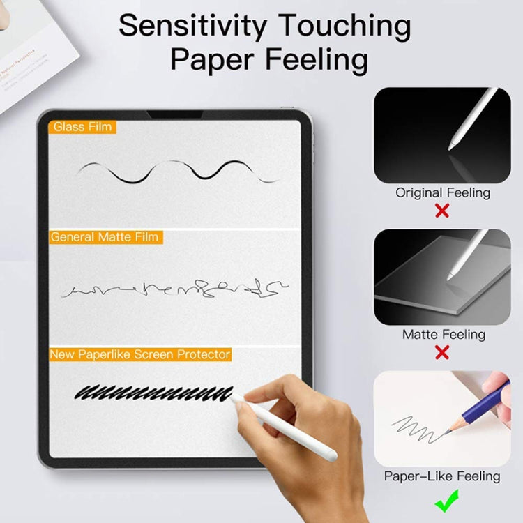 Matte paperfeel screen protector sensitivity touch test with paper-like writing comparison