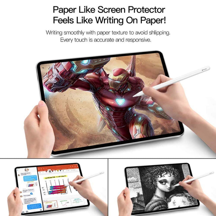 Matte paperfeel screen protector on tablet with stylus drawing and writing surface