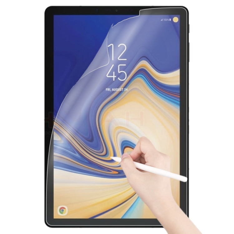 Matte paperfeel screen protector on tablet, touch with stylus and smooth film