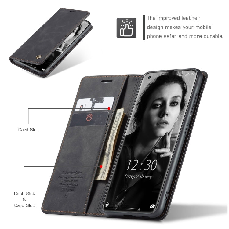 Horizontal flip leather phone wallet case, dark gray with card and cash slots