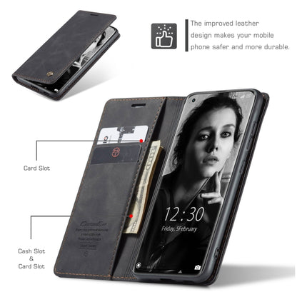 Horizontal flip leather phone wallet case, dark gray with card and cash slots