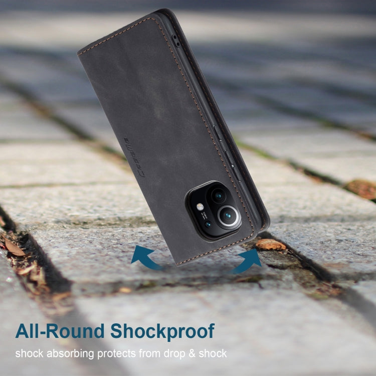 Horizontal flip leather phone case, dark gray with flip cover and protective fit