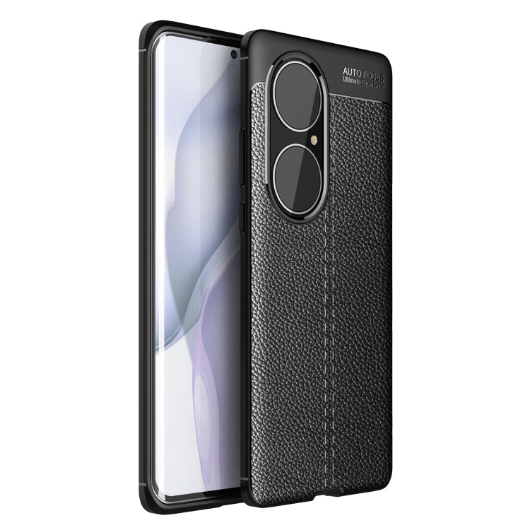Black textured TPU shockproof phone case with dual camera cutouts and raised edges