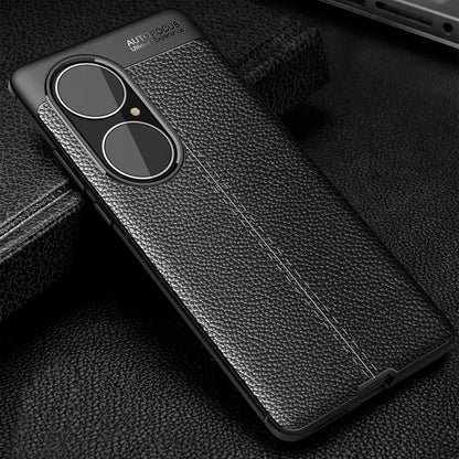 Black textured TPU phone case close-up, showing dual camera openings