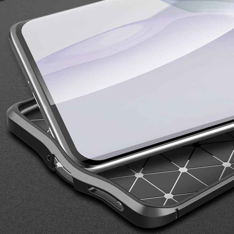 Black TPU phone case with raised lip for screen protection and camera area