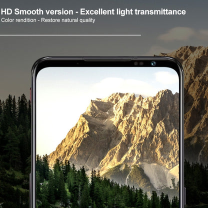 Clear hydrogel film screen protector on smartphone display