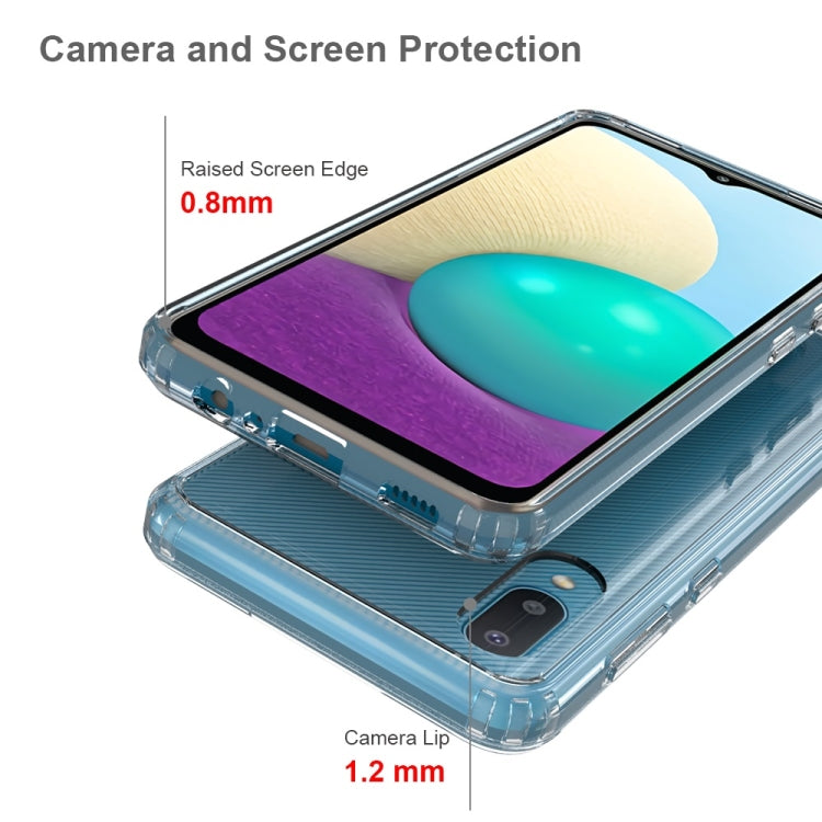 Clear protective phone case with raised screen and camera lip on a corner view