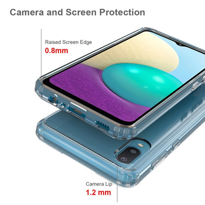 Clear protective phone case with raised screen and camera lip on a corner view
