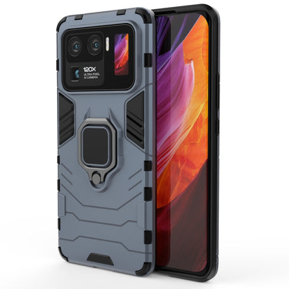 Shockproof protective case with magnetic ring holder, dark gray/black, rugged grip