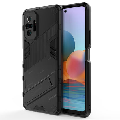 Rugged black phone case with shockproof bumper and side button covers